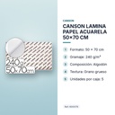 CANSON LAMINA PAPEL ACUARELA 50x70 CM - características principales