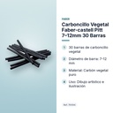 CARBONCILLO VEGETAL FABER-CASTELL PITT 7–12MM 30 BARRAS  - características principales