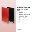 CARPETA DIBUJO A2 AZUL CON GOMAS - características principales