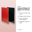 CARPETA DIBUJO A2 NEGRO CON GOMAS  - características principales