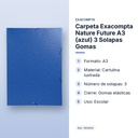 CARPETA EXACOMPTA NATURE FUTURE A3 (AZUL) 3 SOLAPAS GOMAS  - características principales