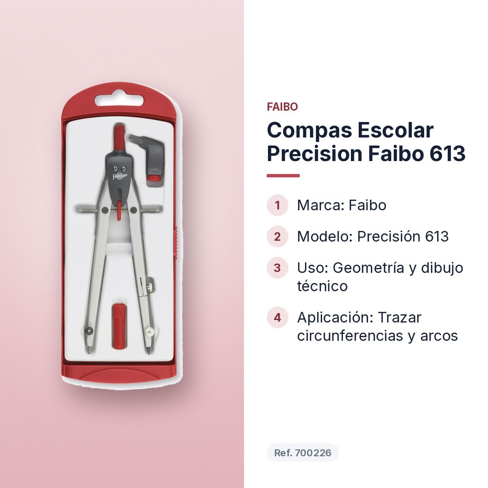 COMPAS ESCOLAR PRECISION FAIBO 613 - características principales