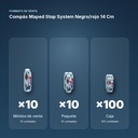 COMPÁS MAPED STOP SYSTEM NEGRO/ROJO 14 CM - formato de venta: paquete de 10, caja de 100