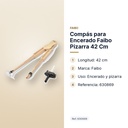 COMPÁS PARA ENCERADO FAIBO PIZARRA 42 CM - características principales