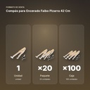 COMPÁS PARA ENCERADO FAIBO PIZARRA 42 CM - formato de venta: paquete de 20, caja de 100