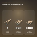 COMPÁS PARA PIZARRA FAIBO 42 CM  - formato de venta: paquete de 20, caja de 100