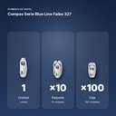 COMPAS SERIE BLUE LINE FAIBO 327 - formato de venta: paquete de 10, caja de 100
