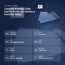CARPETA KARMAN FOLIO CARTÓN AZUL CON GOMAS Y FORMATO BOLSA - resumen de atributos
