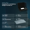 CARPETA PVC CON GOMA Y SOLAPA FORMATO 4º - resumen de atributos
