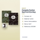 CARPETA CARTON SENF A4 G/S BOY - características principales