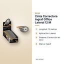 CINTA CORRECTORA INGRAF OFFICE LATERAL 12 M - características principales
