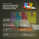 CARPETA GRAFOPLAS A4 IN&OUT 20 FUNDAS PP TRANSLÚCIDO VERDE - resumen de atributos
