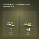 CARPETA GRAFOPLAS A4 IN&OUT 20 FUNDAS PP TRANSLÚCIDO VERDE - formato de venta: caja de 8