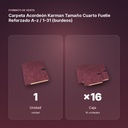 CARPETA ACORDEÓN KARMAN TAMAÑO CUARTO FUELLE REFORZADO A–Z / 1–31 (BURDEOS) - formato de venta: caja de 16