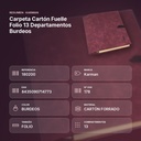 CARPETA CARTÓN FUELLE FOLIO 13 DEPARTAMENTOS BURDEOS - resumen de atributos
