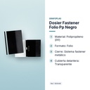 DOSIER FASTENER FOLIO PP NEGRO - características principales