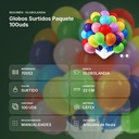 GLOBOS SURTIDOS PAQUETE 100UDS - resumen de atributos
