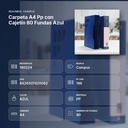 CARPETA A4 PP CON CAJETÍN 80 FUNDAS AZUL - resumen de atributos