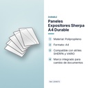 PANELES EXPOSITORES SHERPA A4 DURABLE - características principales
