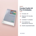 FUNDAS FUELLE A4 PVC 5 UNIDADES  - características principales