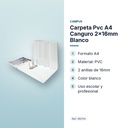 CARPETA PVC A4 CANGURO 2X16MM BLANCO - características principales