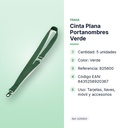 CINTA PLANA PORTANOMBRES VERDE  - características principales