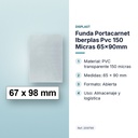 FUNDA PORTACARNET IBERPLAS PVC 150 MICRAS 65X90MM - características principales