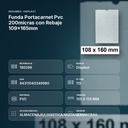 FUNDA PORTACARNET  PVC 200MICRAS CON REBAJE 109X165MM - resumen de atributos