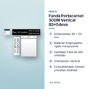 FUNDA PORTACARNET 300M VERTICAL 85X54MM - características principales