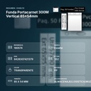 FUNDA PORTACARNET 300M VERTICAL 85X54MM - resumen de atributos