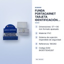 FUNDA PORTACARNET TARJETA IDENTIFICACIÓN 57x90MM - características principales