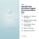 IDENTIFICADOR 60X98MM RÍGIDO HORIZONTAL OFFICE BOX  - características principales