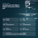 IDENTIFICADOR 60X98MM RÍGIDO HORIZONTAL OFFICE BOX  - resumen de atributos