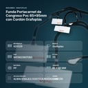 FUNDA PORTACARNET DE CONGRESO PVC 65×95MM CON CORDÓN GRAFOPLÁS - resumen de atributos
