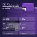 SOBRE PORTADOCUMENTOS POLIPROPILENO CON VELCRO A4 VIOLETA  - resumen de atributos