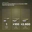 ENCUADERNADORES METÁLICOS CON ARANDELA 41MM COLOR ORO CAJA 100 UDS - formato de venta: caja de 100, palé de 2800