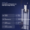 CARRETILLA DE ALMACÉN CON PALA FIJA CARGA 200 KG - resumen de atributos