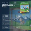 LÁPICES DE COLORES ALPINO TRIANGULARES 24 COLORES - resumen de atributos
