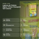 LÁPICES DE COLORES ALPINO TRIMAX CLASSPACK 120 COLORES - resumen de atributos