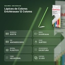 LÁPICES DE COLORES ERICHKRAUSE 12 COLORES  - resumen de atributos