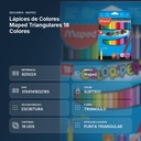 LÁPICES DE COLORES MAPED TRIANGULARES 18 COLORES - resumen de atributos