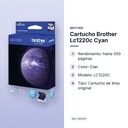 CARTUCHO BROTHER LC1220C CYAN - características principales