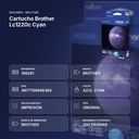 CARTUCHO BROTHER LC1220C CYAN - resumen de atributos