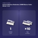 IMANES MULTIUSO REDONDOS 20MM BLANCO FAIBO BLÍSTER 4 UD - formato de venta: caja de 10
