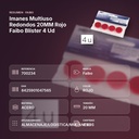IMANES MULTIUSO REDONDOS 20MM ROJO FAIBO BLÍSTER 4 UD - resumen de atributos