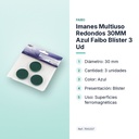 IMANES MULTIUSO REDONDOS 30MM AZUL FAIBO BLÍSTER 3 UD - características principales