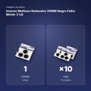 IMANES MULTIUSO REDONDOS 30MM NEGRO FAIBO BLÍSTER 3 UD - formato de venta: caja de 10