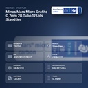 MINAS MARS MICRO GRAFITO 0,7MM 2B TUBO 12 UDS STAEDTLER - resumen de atributos