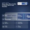 MINAS MARS MICRO GRAFITO 0,7MM  B TUBO 12 UDS STAEDTLER - resumen de atributos