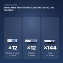 MINAS MARS MICRO GRAFITO 0,7MM HB TUBO 12 UDS STAEDTLER - formato de venta: paquete de 12, caja de 144